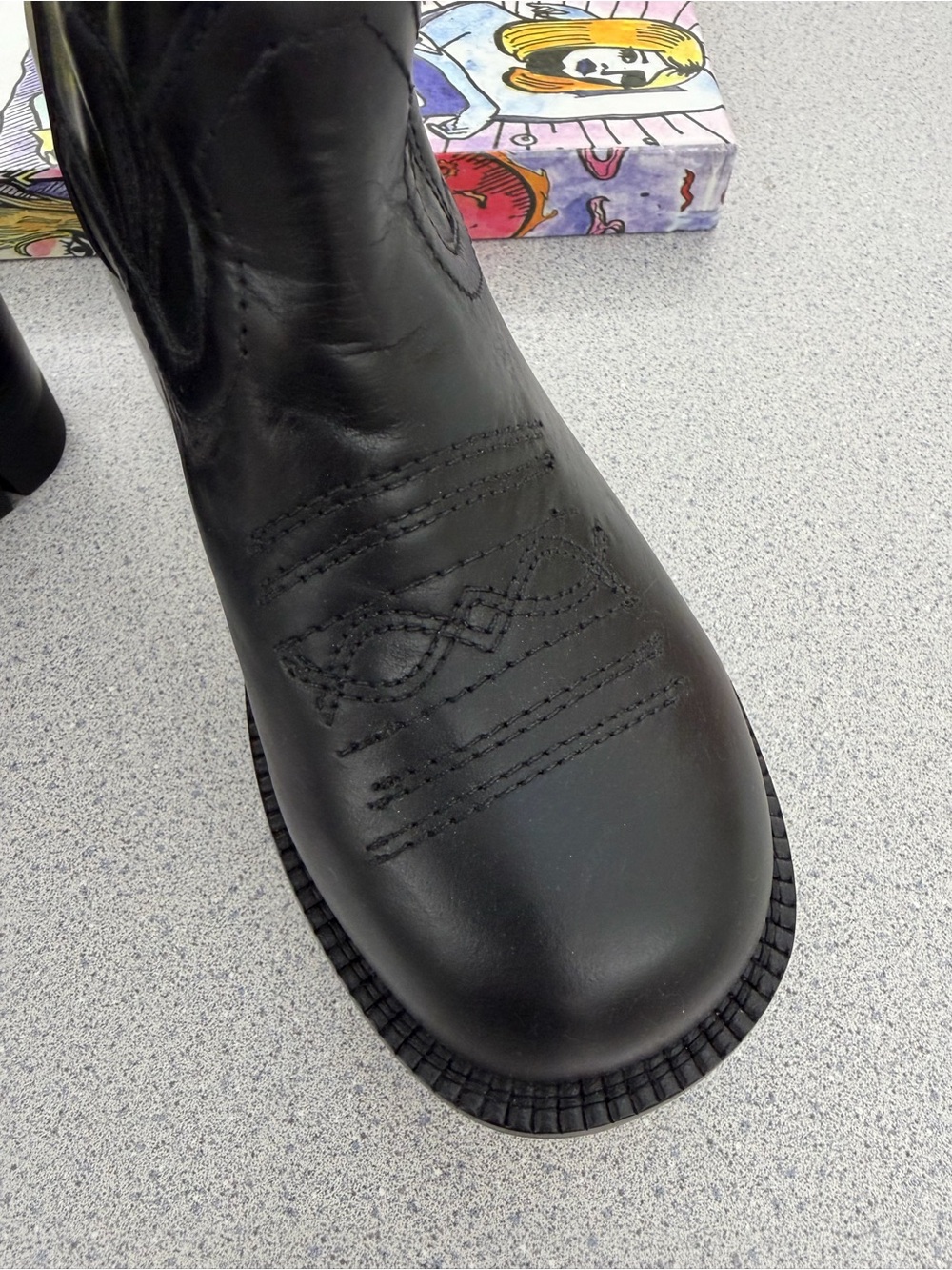 NIB Jeffrey Campbell Honky Tonk chunky cowboy boots. - Picture 10 of 12